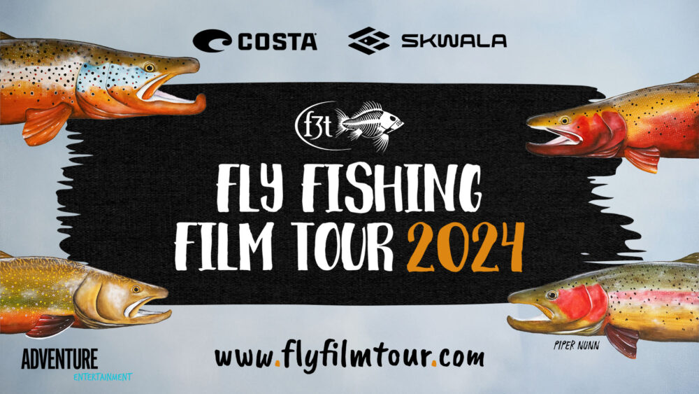 Graphic for the Fly Fishing Film Tour 2024