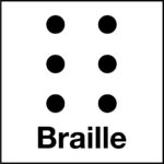 Braille symbol.